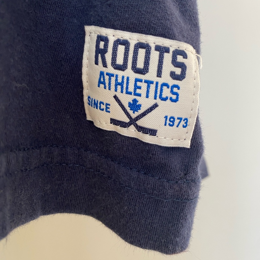 Roots Women’s Vintage Hockey Graphic Tee – Navy, 100% Cotton, Size L - Picture 3 of 7
